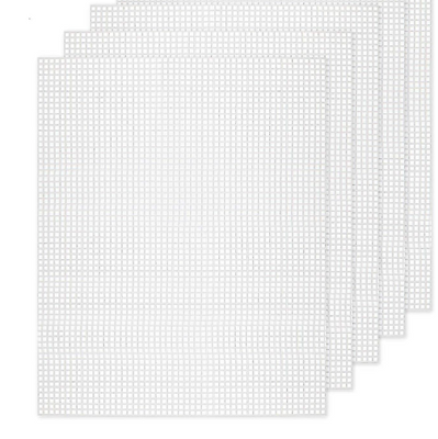 10 count White Plastic Canvas