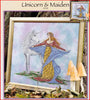 Unicorn and Maiden Cross Stitch Pattern
