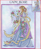 Lady Rose Cross Stitch Pattern
