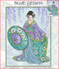 Blue Geisha Cross Stitch Pattern
