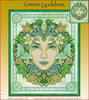 Green Goddess Cross Stitch Pattern