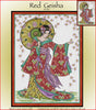Red Geisha Cross Stitch Pattern