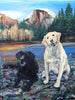 Black and Tan Labradors Cross Stitch Pattern