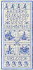 Blue Delft Sampler Cross Stitch Pattern