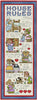 Teddy House Rules Cross Stitch Pattern