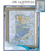 Air Goddess Cross Stitch Pattern