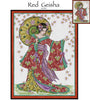 Red Geisha Cross Stitch Pattern