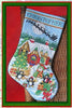 North Pole Stocking Cross Stitch Pattern