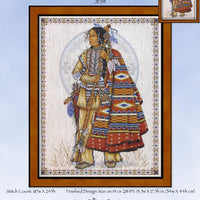 Native American Warrior Cross Stitch Pattern