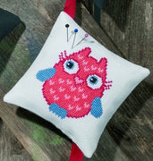 Owl Pincushion Cross Stitch Kit by Permin