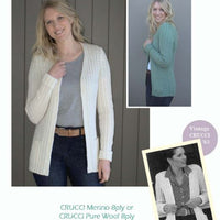 Longline Cardigan with Cable Detail Knitting Pattern