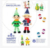 Christmas Elf, Reindeer, Presents, Star and Snowman DMC Happy Cotton Crochet Pattern Book