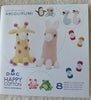 Giraffe, Llama, Penguin, Sloth, Swan, Pig & Frog  Happy Cotton Amigurimi Pattern Book