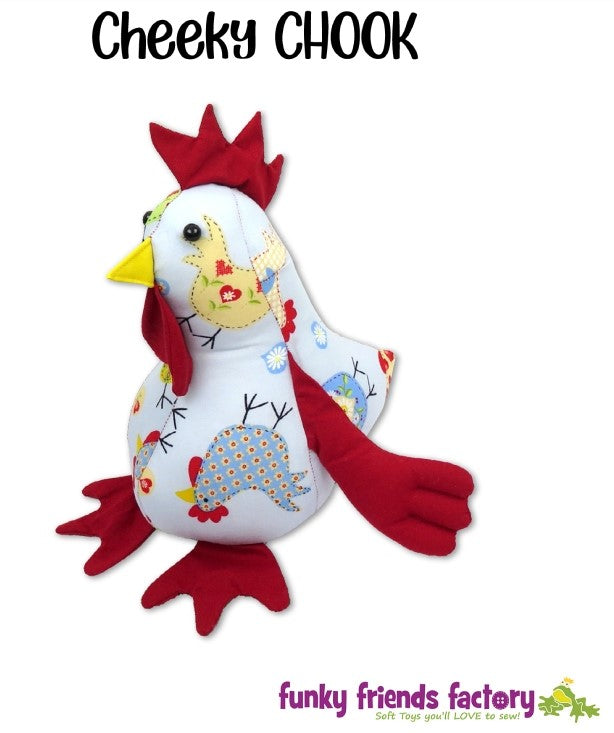 Cheeky Pattern Cheeky Chook Soft Toy Sewing Pattern | Jannz Craft Shop