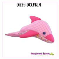Dizzy Dolphin Soft Toy Sewing Pattern