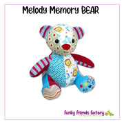 Melody Memory Bear Soft Toy Sewing Pattern