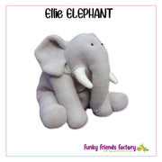 Ellie Elephant Soft Toy Sewing Pattern