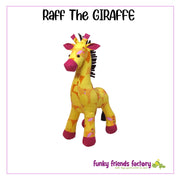 Raff the Giraffe Soft Toy Sewing Pattern