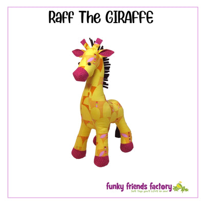 Raff the Giraffe Soft Toy Sewing Pattern