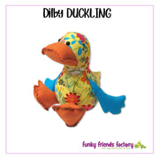 Dilby Duckling Soft Toy Sewing Pattern