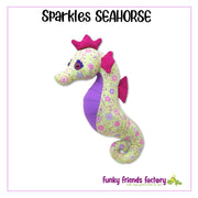 Sparkles Seahorse Soft Toy Sewing Pattern