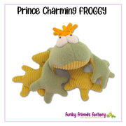 Prince Charming Froggy Soft Toy Sewing Pattern