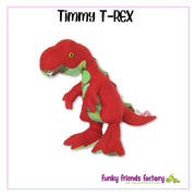 Timmy T-Rex Soft Toy Sewing Pattern