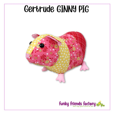 Gertrude Guinea Pig Soft Toy Sewing Pattern