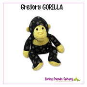 Gregory Gorilla Toy Sewing Pattern