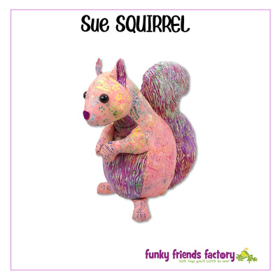 Sue Squirrel Soft Toy Sewing Pattern