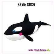 Oreo Orca Soft Toy Sewing Pattern
