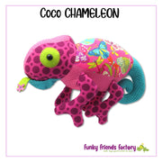 Coco Chameleon Soft Toy Sewing Pattern