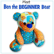 Ben the Beginner Bear Toy Sewing Pattern