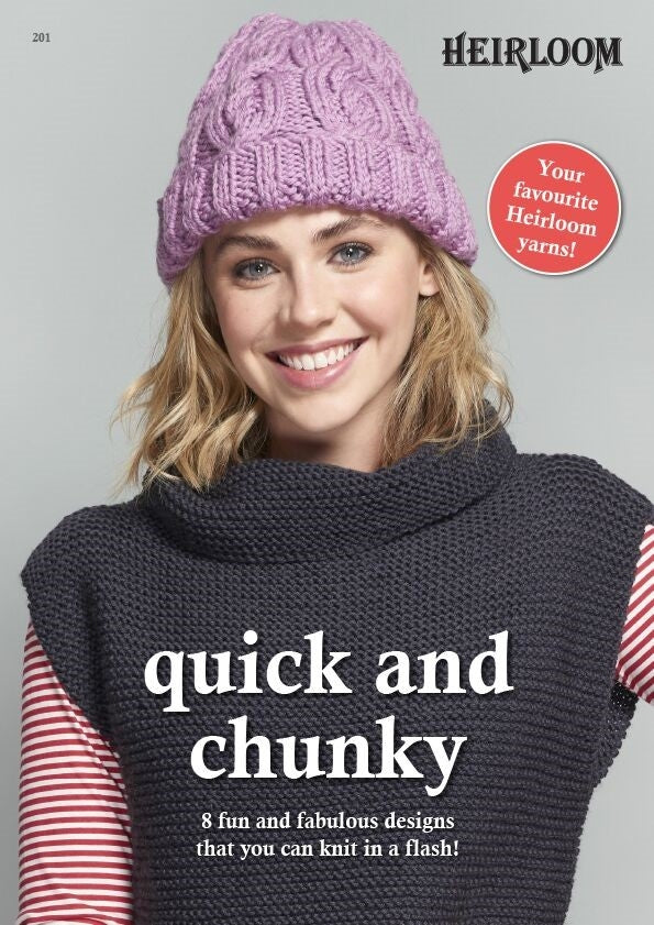 Quick and Chunky Knitting Pattern Booklet