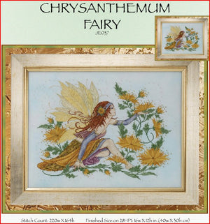 Chrysanthemum Fairy Cross Stitch Pattern