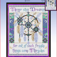 Never Stop Dreaming Cross Stitch Pattern