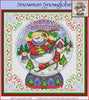Snowman Snowglobe Cross Stitch Pattern
