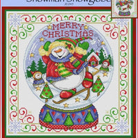 Snowman Snowglobe Cross Stitch Pattern