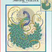 Swirling Peacock Cross Stitch Pattern