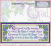 Serenity Prayer Cross Stitch Pattern