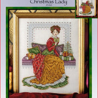 Victorian Christmas Lady Cross Stitch Pattern