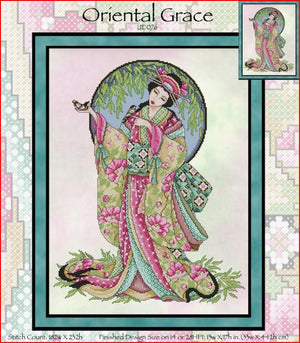 Oriental Grace Cross Stitch Pattern