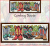 Cowboy Boots Cross Stitch Pattern