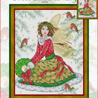 Sweet Christmas Fairy Cross Stitch Pattern