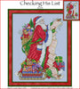 Checking His List Cross Stitch Pattern