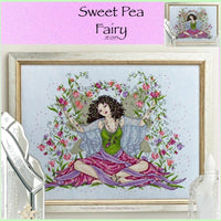 Sweet Pea Fairy Cross Stitch Pattern