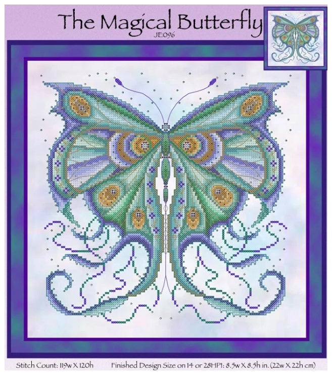 Magical Butterfly Cross Stitch Pattern