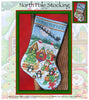 North Pole Stocking Cross Stitch Pattern