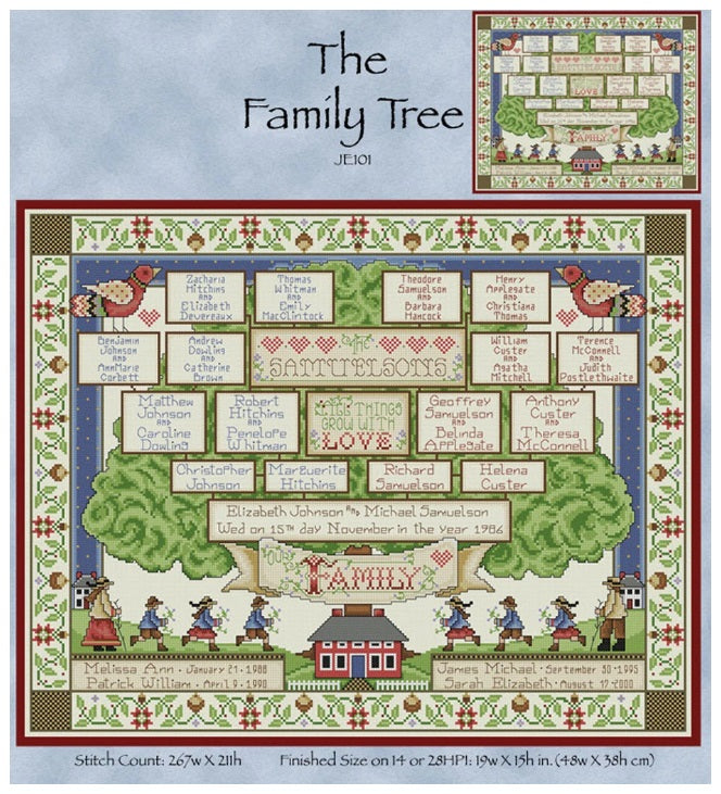 The Family Tree Cross Stitch Pattern