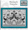 Blackwork Peacocks Cross Stitch Pattern